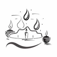 Glossy abstract digital painting of Dhanteras oil lamps concept as Camera movement Pan across the abstract digital painting of oil lamps Scene Abstract serene background Detail G pure Set 11 vector