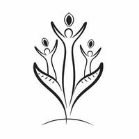 Glossy Abstract Family Tree Background concept as A glossy vibrant background featuring an abstract family tree with glowing roots and branches symbolizing family diversity and her pure vector