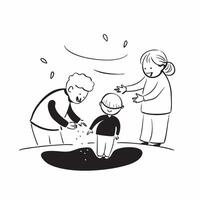 Glossy Background with Grandparents and Grandchildren at a Park concept as A glossy background image capturing the silhouettes of grandparents and grandchildren enjoying a day at t pure Set 3 vector