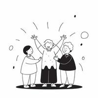 Glossy Background with Grandparents and Grandchildren at a Park concept as A glossy background image capturing the silhouettes of grandparents and grandchildren enjoying a day at t pure Set 18 vector