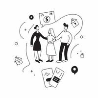 Glossy Background with Same Parents Shopping Together concept as A vibrant glossy background image showing icons of same parents shopping together with their child isolated on a so pure Set 2 vector