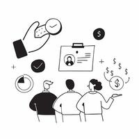 Glossy depiction of a Dhanteras financial investment meeting concept as Camera movement Pan across the financial advisors and clients in a meeting Scene Professional sleek office pure vector