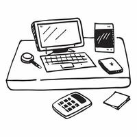 Glossy Desk Setup with Mouse and Keyboard concept as A photo of a glossy home office desk setup featuring a mouse and keyboard The camera angle is straight on highlighting the cle pure vector
