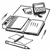 Glossy Desk with Planner and Pen concept as A photo of a glossy home office desk setup featuring a planner and pen The camera angle is slightly overhead focusing on the organized pure Set 4 vector
