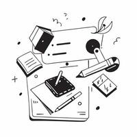 Glossy Digital Art Background with Home Office Setup concept as A photo depicting a home office setup with a glossy digital art background The image is centered around the desk an pure Set 2 vector