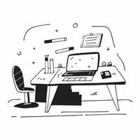 Glossy Digital Art Background with Home Office Setup concept as A photo depicting a home office setup with a glossy digital art background The image is centered around the desk an pure Set 6 vector