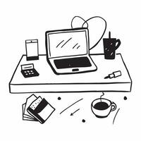 Glossy Desk with Stationery and Laptop concept as A photo of a glossy home office desk setup featuring stationery and a laptop The camera angle is slightly overhead focusing on th pure Set 3 vector