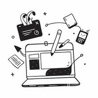 Glossy Digital Art Background with Home Office Setup concept as A photo depicting a home office setup with a glossy digital art background The image is centered around the desk an pure vector