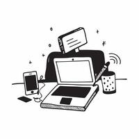 Glossy Digital Art Elements with Home Office Setup concept as A photo depicting a home office setup with glossy digital art elements The image is centered on the workspace highlig pure Set 2 vector