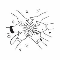 Glossy Family Hands Background concept as A sleek glossy background image showcasing various hands of different ages and ethnicities coming together representing family diversity a pure vector