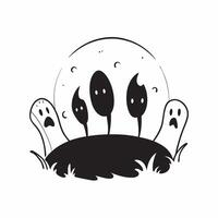Glossy Haunted Forest Background with Fog concept as A glossy background featuring a dark haunted forest shrouded in fog with eerie glowing eyes peering through the trees Ideal fo pure vector