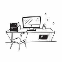 Glossy Home Office Setup with Digital Art Background concept as A photo depicting a home office setup with a glossy finish and a digital art background The image is centered on th pure Set 2 vector