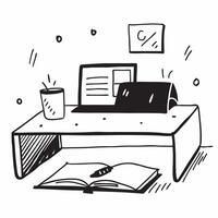 Glossy Home Office with Bookshelf concept as A photo featuring a glossy home office desk setup with a bookshelf in the background The camera captures the scene from an angle highl pure Set 2 vector