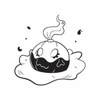 Glossy Jack o Lantern Background with Smoke concept as A glossy background featuring a glowing jack o lantern with swirling smoke in a dark spooky setting Ideal for Halloween them pure vector