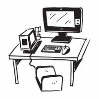 Glossy Monitor and Keyboard Setup concept as A photo of a home office setup featuring a glossy monitor and keyboard on a modern desk The camera angle is straight on highlighting t pure Set 3 vector
