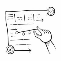 Glossy timeline interface representing project milestones concept as A glossy timeline interface showcasing key project milestones The camera captures the smooth flowing design em pure vector