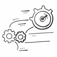 Glowing abstract clock with shifting gears representing time management concept as A close up shot of a glowing abstract clock with shifting gears inside symbolizing time managemen pure vector