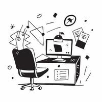 Glowing Abstract Digital Art with Home Office Chair concept as A photo featuring a home office chair with a glowing abstract digital art background The image emphasizes the artist pure Set 2 vector