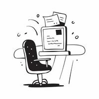 Glowing Abstract Digital Art with Home Office Chair concept as A photo featuring a home office chair with a glowing abstract digital art background The image emphasizes the artist pure Set 7 vector