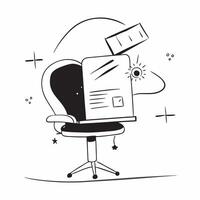 Glowing Abstract Digital Art with Home Office Chair concept as A photo featuring a home office chair with a glowing abstract digital art background The image emphasizes the artist pure Set 4 vector