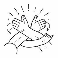 Glowing Abstract Family Hands with Connection Lines concept as A sleek digital art banner featuring abstract glowing hands of same parents connected by light lines symbolizing the pure vector