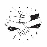 Glowing Abstract Family Hands with Connection Lines concept as A sleek digital art banner featuring abstract glowing hands of same parents connected by light lines symbolizing the pure Set 2 vector