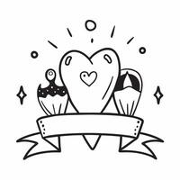 Glowing Abstract Family Heart with Same Parent Symbols concept as A vibrant digital art banner showcasing a glowing heart with abstract symbols representing same parents The desig pure Set 2 vector