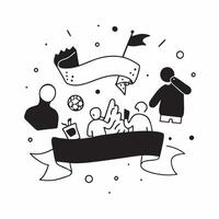 Glowing Abstract Grandparents and Grandchildren Playing concept as A dynamic digital art banner featuring glowing abstract icons of grandparents and grandchildren playing together pure Set 9 vector