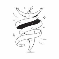 Glowing Abstract Plus Size Model Dancing concept as A vibrant glowing abstract digital art banner capturing a plus size model in a dynamic dance pose The design features fluid glo pure vector