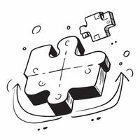 Glowing abstract puzzle pieces forming a complete picture concept as A dynamic shot of glowing abstract puzzle pieces coming together to form a complete picture symbolizing problem pure vector
