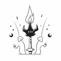Glowing Abstract Trident and Flame concept as A powerful glowing abstract digital art featuring a trident surrounded by flames symbolizing divine power in the Dussehra story Ideal pure vector