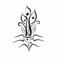 Grandparents and Grandchildren Tree with Roots Text concept as An abstract depicting a tree with roots representing grandparents and grandchildren with the word Roots in an pure Set 2 vector