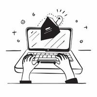 Hands Typing on Keyboard with Abstract Reflection concept as Hands typing on a keyboard with a glossy abstract reflection on the desk highlighting productivity in a modern home off pure Set 2 vector