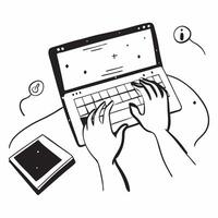 Hands on Glossy Keyboard with Abstract Background concept as Hands typing on a glossy keyboard with an abstract digital background highlighting remote work technology and efficienc pure Set 3 vector