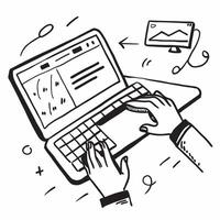 Hands on Glossy Keyboard with Abstract Background concept as Hands typing on a glossy keyboard with an abstract digital background highlighting remote work technology and efficienc pure vector