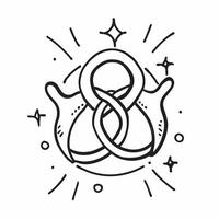Holographic Family Circle with Glowing Unity concept as A vibrant holographic image of a family forming a circle with glowing unity lines symbolizing togetherness and diversity iso pure vector
