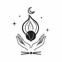 Holographic Lotus and Flame with Purity Text concept as A serene photo featuring a glowing holographic lotus and flame symbolizing purity and spiritual cleansing during Dussehra T pure vector