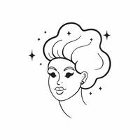 Holographic Plus Size Model Hair with Beauty Text concept as A vibrant glossy holographic design featuring the hair of a plus size model with the word Beauty in an elegant font Th pure vector
