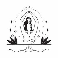 Holographic Plus Size Model Silhouette with Strength Text concept as A sleek holographic silhouette of a plus size model with the word Strength in a powerful font set against a cle pure vector