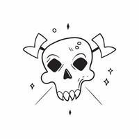Holographic Skull and Crossbones with Beware Text concept as A vibrant glowing holographic skull and crossbones with the word Beware in a bold sharp font The design is isolated on pure vector