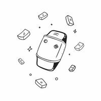 Holographic smartwatch with floating icons concept as Smartwatch with holographic icons floating above the screen glowing light highlighting the edges isolated on white with ample pure vector