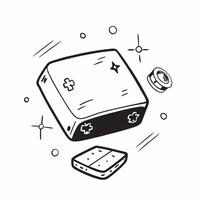 Holographic Tablet with Floating Icons concept as A tablet featuring floating holographic app icons above it creating a glowing effect The device is isolated on a glossy white sur pure vector