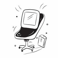 Home Office Chair with Glossy Abstract Digital Art concept as A photo featuring a home office chair with a glossy abstract digital art background The focus is on the chair and its pure Set 2 vector