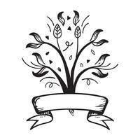 Interracial Family Tree with Legacy Text concept as An isolated of a family tree with diverse branches and the word Legacy in an elegant classic font This image represents pure vector