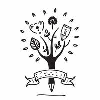Interracial Family Tree with Heritage Text concept as An isolated of a family tree with diverse branches and the word Heritage in an elegant font This design represents the pure Set 2 vector