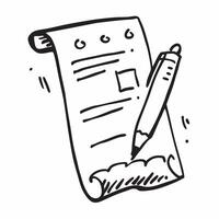 Isolated of a checklist and pen with the word Planning concept as A design depicting a checklist and pen with the word Planning prominently displayed The elements ar pure vector