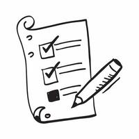 Isolated of a checklist and pencil with the word Planning concept as A design depicting a checklist and pencil with the word Planning displayed above The elements ar pure Set 2 vector