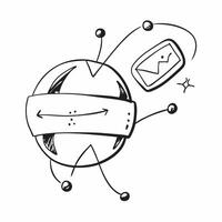 Isolated of a globe and connected nodes with the word Network concept as A design depicting a globe with connected nodes with the word Network prominently displayed pure vector