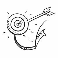 Isolated of a target and arrow with the word Goals concept as A design showing a target and arrow with the word Goals displayed prominently The elements are isolated pure Set 2 vector
