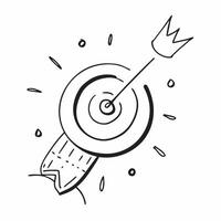 Isolated of a target and arrow with the word Goals concept as A design showing a target and arrow with the word Goals displayed prominently The elements are isolated pure vector